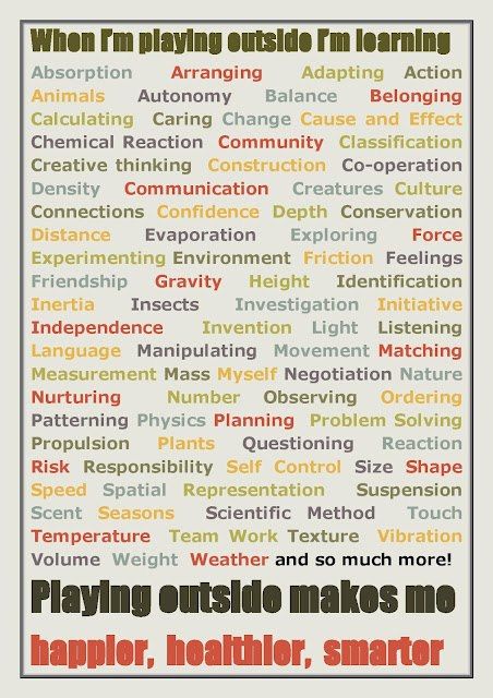 When I'm playing outside I'm learning... Outdoor Learning Spaces, Outdoor Play Spaces, Play Outside, Playing Outside, Natural Playground, Outdoor Classroom, Children Play, Forest School, Nature Play