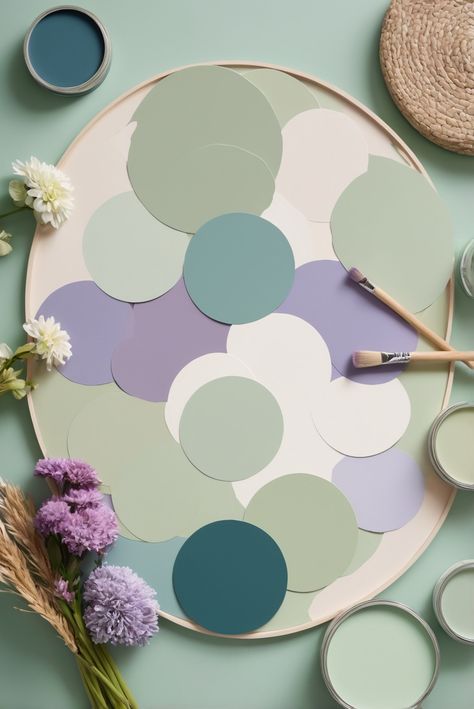 Discover the best 5 palettes of Sherwin Williams colors featuring the soothing combination of lilac and meadow green to transform your kitchen into a stylish sanctuary.
#ad  


#kitchen
#wallpaint2024
 #color2024
 #DIYpainting
 ##DIYhomedecor
 #Fixhome Lilac Green Color Palette, Lilac Colour Combinations, Lilac Color Palette, Lilac Walls, Painting Kids Furniture, Ad Kitchen, Top Paintings, Garden Home Office, Accent Wall Colors