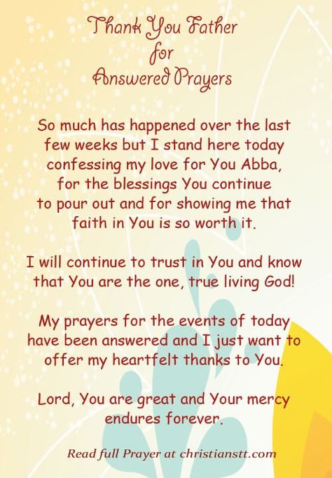 thank-you-for-answered-prayer-pin Thank You Lord For Answered Prayers, Desperate Prayers, Answered Prayer Quotes, Prayers Morning, Life Prayers, Prayer Of Thanksgiving, Gratitude Prayer, Prayer Of Thanks, Prayers Of Gratitude