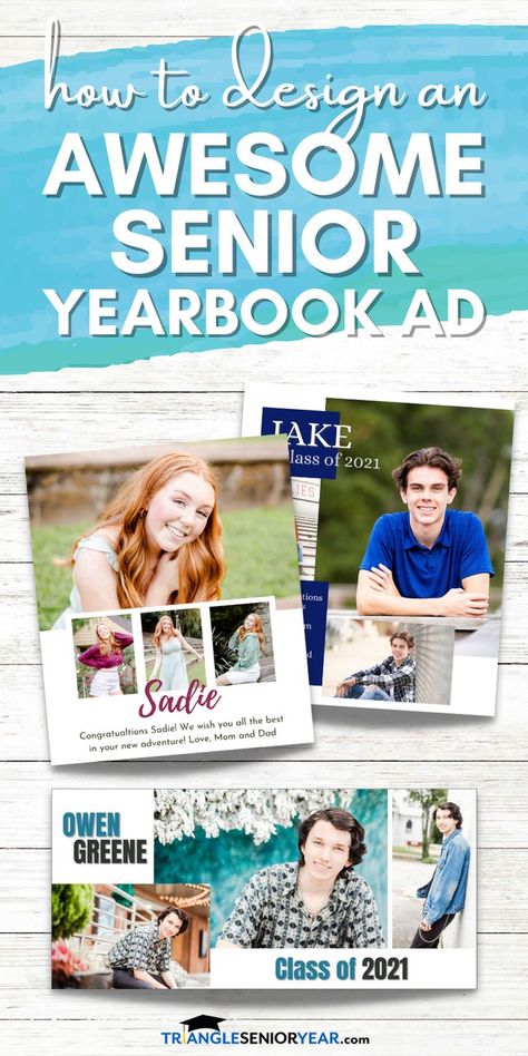 three examples of senior yearbook ads Yearbook Messages From Parents, Graduation Quotes From Parents, Senior Yearbook Ads, Senior Yearbook Quotes, Senior Year Quotes, Photo Yearbook, Yearbook Ad, Senior Ads, College Parents