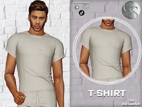 The Sims Resource - SET 430 (Adult Male) - Basic Shirt Sims Cc Guy, Sims 4 Cc Tshirt Men, Sims 4 Cc Male Shirts, Cc Men, Mods Ts4, Sims Finds, Los Sims 4 Mods, Sims 4 Male Clothes, Clothes Cc