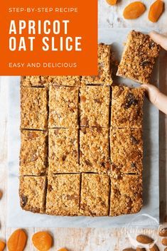 Apricot Slice, Oat Slice, Delish Cakes, Flapjack Recipe, Apricot Recipes, Slice Recipe, Dairy Free Cookies, Biscuits Easy, Slices Recipes