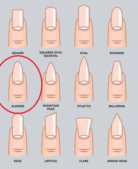 Shapes For Short Nails, Gel Nails Shape, Ballerina Nails Shape, Almond Shaped Nails Designs, Ballerina Nails Designs, Stars Nails, Acrylic Nail Shapes, Different Nail Shapes, Nagel Tips