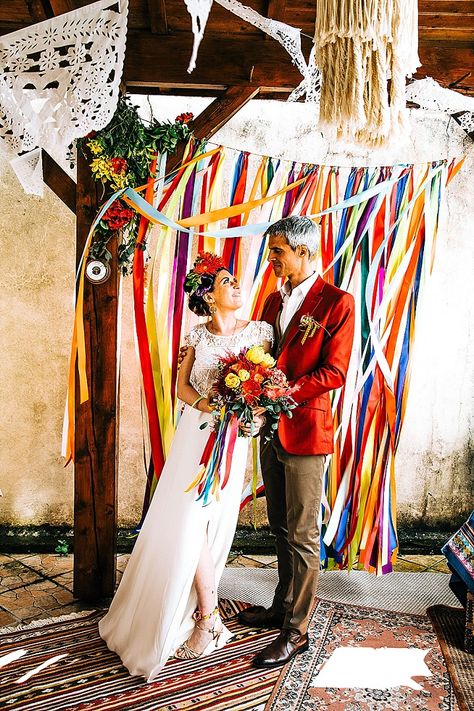 Mexican Themed Weddings, Folk Wedding, Mexican Boho, Shooting Inspiration, Folk Decor, Fiesta Wedding, Boda Mexicana, Boho Wedding Inspiration, Bright Wedding