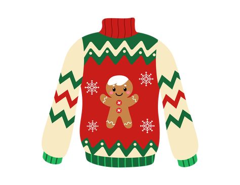 Ugly Sweater Drawing, Sweater Clipart, Xmas Clipart, Christmas Sugar Cookies Decorated, Ugly Christmas Jumpers, Paper Duck, Character Design Sketches, Christmas Cookies Decorated, Christmas Sugar Cookies