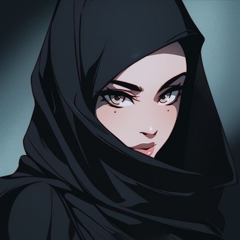 Hijabi Pfp Cartoon, متحف فني, Stile Hijab, Hijab Cartoon, Free Cash, Anime Monochrome, Digital Art Anime, Anime Drawings Tutorials, Cartoon Profile Pics