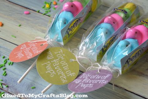 Easter Peeps - Gift Idea & Free Printable Easter Candy Grams For School, Easter Gifts For Classmates, Easter Marketing Ideas, Easter Fundraiser, Peeps Printable, Renewal Gifts, Referral Ideas, April Events, Easter Giveaway