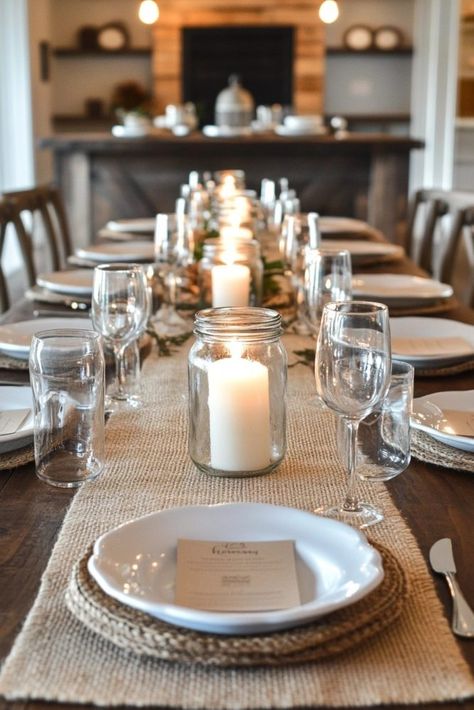 Simple Thanksgiving Place Settings, Thanksgiving Table Ideas Place Settings, Thankgiving Setup, Thanksgiving Tablescapes Elegant, Thanksgiving Tablescapes Simple, Thanksgiving Table Setup, Simple Table Decor, Thanksgiving Table Setting Ideas, Simple Thanksgiving Table Decor