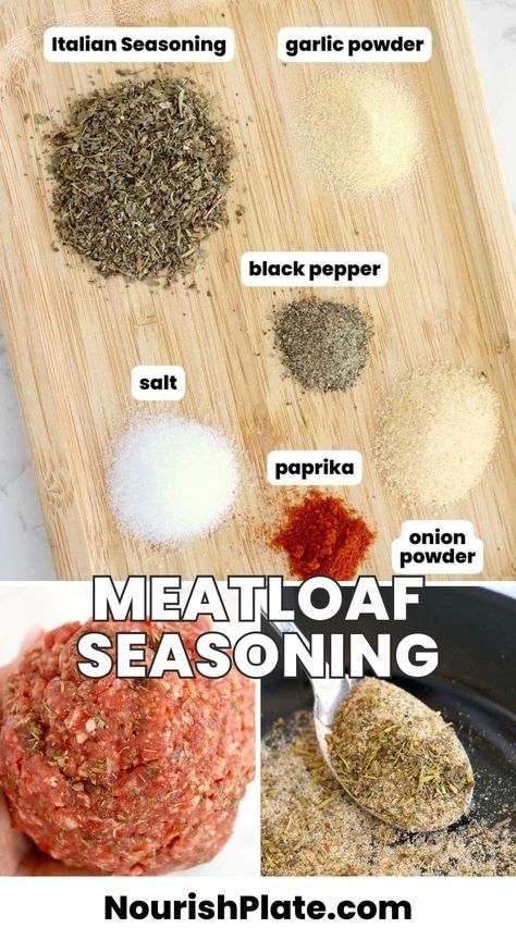 Easy and tasty meatloaf seasoning mix. Perfect for making yummy meatloaf with 2 lbs of meat. Simple spices, great flavor! Diy Meatloaf Seasoning, Homemade Meatloaf Seasoning Recipe, Meatloaf Spice Blend, Meatloaf Seasoning Mix Recipe, Mccormick Meatloaf Seasoning Recipe, Homemade Meatloaf Seasoning, Mccormick Meatloaf Seasoning, Meatloaf Seasoning Recipe, Meatloaf Spices