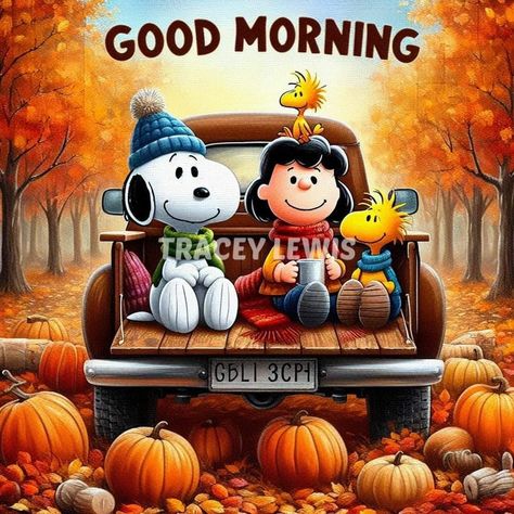 Snoopy And Woodstock Fall, October Snoopy, Snoopy Happy Halloween, Halloween Snoopy Pictures, Happy Halloween Snoopy, Halloween Good Morning, Snoopy Fall Autumn, Good Morning Fall Images, Fall Good Morning