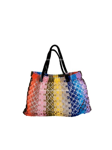 Handmade Multicolored Macrame Handbag 100% handmade (Unique piece) Ideal as an original gift Fast and careful shipping Check out our other items by clicking here: #artcornershop Durable shopping bag, macrame bag, boho, knotted net bag, grocery net, tote bag, shopper, macrame tote bag, crochet beach bag, handmade market bag #macrame #macramebag #macramehandbag #bohemianbag #summerbag #cottonbag #handmadebag #uniquebag #vintagebag #macrame #handmademacramebag #bohotas #zomertas #katoenen... Multicolored Macrame, Macrame Tote Bag, Macrame Handbag, Crochet Beach Bag, Bag Macrame, Tote Bag Crochet, Handmade Market, Art Corner, Macrame Bag