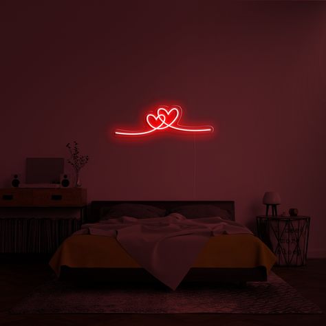 Mara Core, Neon Sign Room, Heart Neon Sign, Heart Neon, Wedding Wall Decorations, Neon Sign Bedroom, Personalized Neon Signs, Wedding Neon Sign, Wall Paintings