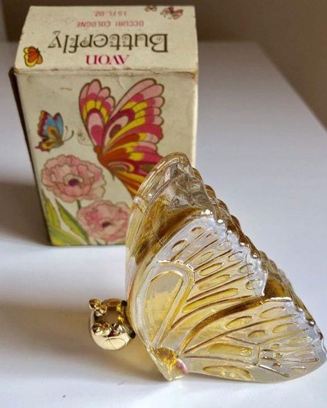 Butterfly Perfume, Vintage Parfum, Iridescent Butterfly, Avon Perfume Bottles, Perfume Vintage, Avon Collectibles, Avon Perfume, Vintage Cosmetics, Beautiful Perfume