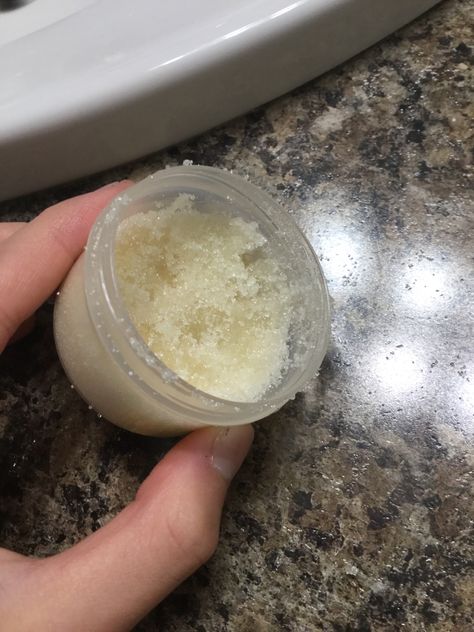 3 tablespoons of sugar The 1 tablespoon Vaseline small dash of vanilla extract Diy Sugar Scrub, Sugar Scrub Diy, Vaseline, Sugar Scrub, Vanilla Extract, Vanilla, Quick Saves