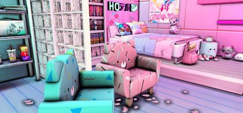 Sims 4 Kawaii Maxis Match CC: The Definitive Cute Collection – FandomSpot Lotes The Sims 4, Sims 4 Anime, Sims 4 Bedroom, Tumblr Sims 4, Sims 4 Cc Folder, Casas The Sims 4, Sims 4 Gameplay, Sims 4 Teen, Sims 4 Toddler