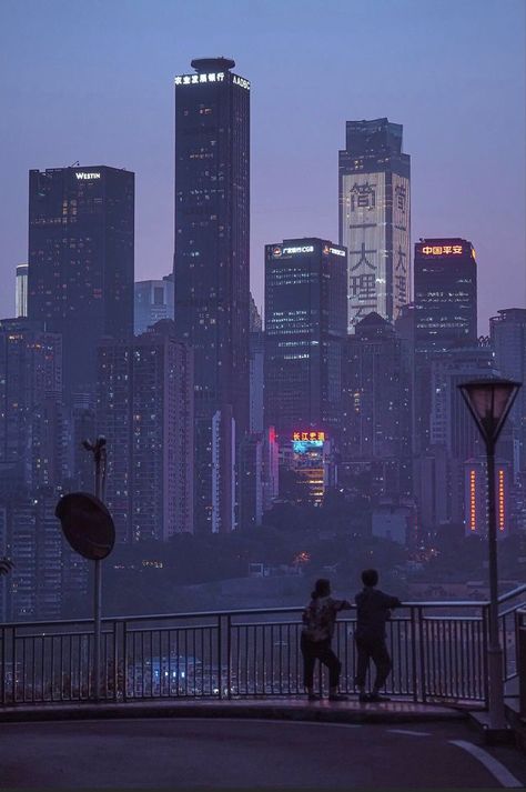 Asian City, City Aesthetics, Movie Board, Chongqing China, China City, Cyberpunk Aesthetic, Cyberpunk City, City Vibe, Chongqing