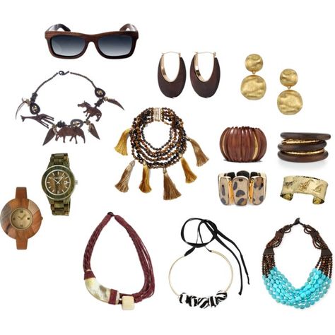 Women's accessory in safari style by sintony on Polyvore featuring Ð¼Ð¾Ð´Ð°, Marni, Viktoria Hayman, Marco Bicego, Rosantica, NEST Jewelry, NOVICA, Earth, Olivia Pratt and Chico's Safari Jewelry, Moda Safari, Jewelry Novica, Marco Bicego, Safari Style, Style Accessories, Style Jewelry, Fashion Jewelry, Fashion Accessories