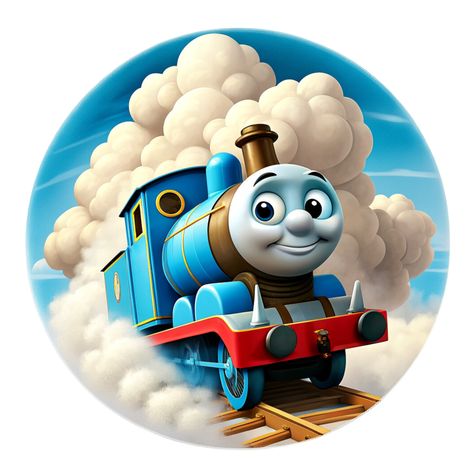 Thomas The Train Pictures, Thomas Train, Cartoon Train, Thomas Tank Engine, Train Drawing, Blue Train, Tv Wall Decor, Thomas The Tank, Thomas The Train