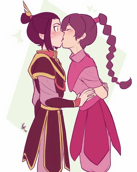 Happy Valentine's day~💕 A sweet and unexpected kiss to celebrate this day ☺️ Hope you like, Vago #atla #avatarthelastairbender… Avatar Azula, Avatar Zuko, Ty Lee, Avatar Picture, Avatar Series, Korra Avatar, The Last Avatar, Avatar Cartoon, Avatar The Last Airbender Art