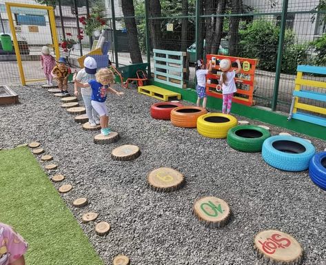 Daycare Playground, Outdoor Kindergarten, Resurrection Garden, Diy Kids Playground, Outdoor Kids Play Area, Succulent Landscape, Preschool Playground, Kids Backyard Playground, Outdoor Learning Spaces