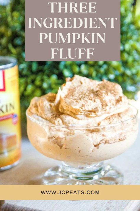 Three Ingredient Pumpkin Fluff Hmr Recipes, Sugar Free Vanilla Pudding, Pumpkin Fluff, Fluff Recipe, Yummy Fall Recipes, Heirloom Recipes, Fall Recipe, Ginger Snap Cookies, Pumpkin Pie Filling