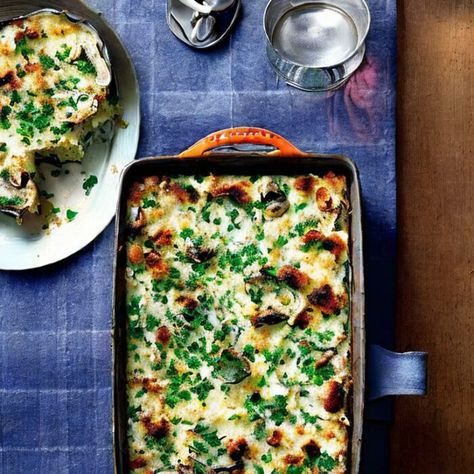 Oyster Pie Recipe, Best Oyster Recipes, Recipes Using Canned Oysters, Oyster Recipes Baked, Oyster Casserole Recipes, Baked Oyster Recipes No Shell, Shucked Oyster Recipes, Oyster Rockefeller Dip, Oyster Rockefeller Soup