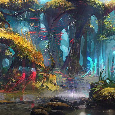 ArtStation - Geoffrey Ernault Fey Forest, Iphone 2g, Mystical Art, Ipad Mini 3, Ipad Mini 2, Ipad Air 2, Dungeon Master, Iphone 4s, Just Kidding