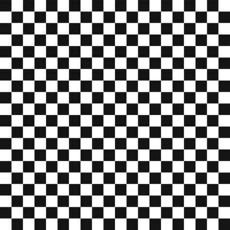 Vector black and white checkered seamles... | Premium Vector #Freepik #vector #checkered #check-background #square-pattern #square-texture Optical Art, For Wallpaper, Checkerboard Pattern, Seamless Pattern Vector, Free Clip Art, Checkered Pattern, Op Art, Optical Illusions, Chess Board