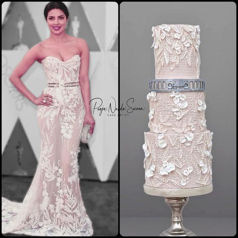 Pooja Nanda Sareen on Instagram: "Couture Cake Tutorial I did for Cake Master Magazine issue 8   The theme given was Hollywood and I choose our very own Indian beauty @priyankachopra I tried my best to replicate her dress. Thank you so much @cakemasters for always trusting and giving me this wonderful opportunity. . . . #cakes #caketutorial #couturecakes  #cakeart #caketechniques #cakesofinstagram #fashioncake #sugarfanciesbypooja" Contemporary Cake, Fashion Cake, Girly Cakes, Couture Cakes, Cake Artist, I Tried My Best, Sprinkle Cake, Fashion Themes, Magazine Issue