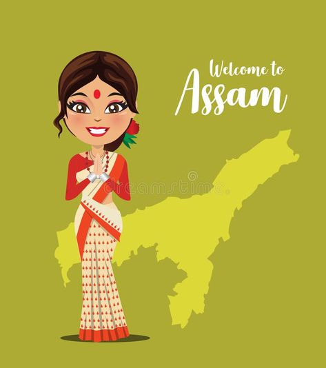 Arunachal Pradesh Culture Drawing, Assam Illustration, Indian Illustration Culture, Indian Culture Illustration, Assam Culture Art, Assamese Culture, Animal Masks For Kids, North East India, Canvas Art Painting Abstract