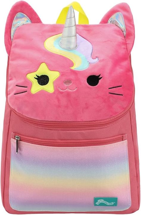 Bioworld Squishmallows Sienna the Unicorn Cat Youth 16' Backpack, Pink, One size, Custom : Amazon.co.uk: Fashion Unicorn Backpack, Baby Luggage, Cat Kids, Unicorn Cat, Going To School, Childrens Backpacks, Unicorn Horn, Cat Plush, The Unicorn