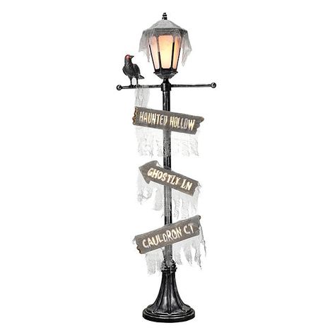 Member's Mark 7ft Lamp Post - Sam's Club Halloween Lamp Post, Halloween Lamp, Halloween Lamps, Light Post, Hanging Ghosts, Trick Or Treaters, Floor Sitting, Wooden Pumpkins, Flickering Lights