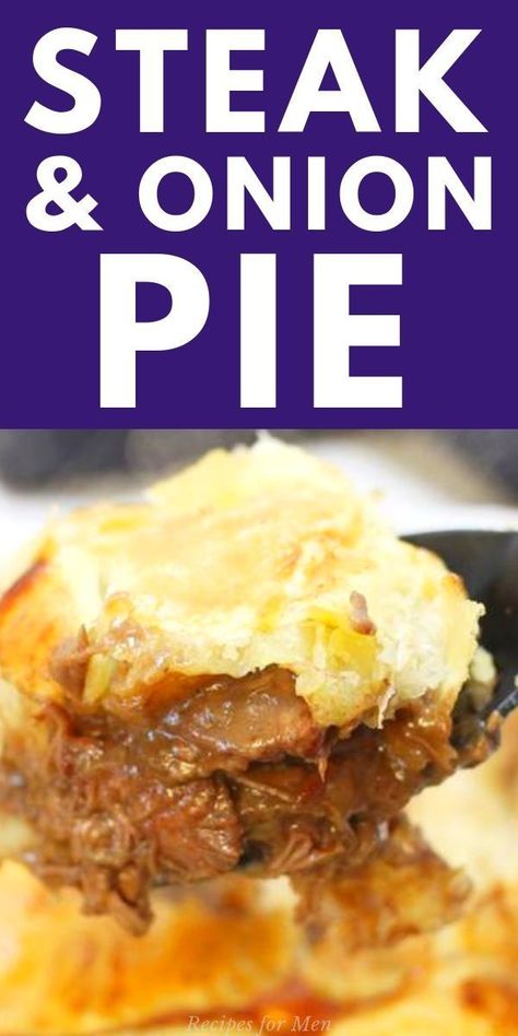 English Steak Pie, Meat And Onion Pie, Steak And Onion Pie Recipe, Steak Mushroom Pie, Steak And Onion Pie, Meat Pie Filling Recipes, Steak Pie Recipe Puff Pastries, Beef Pie Puff Pastry, Beef Pie Filling