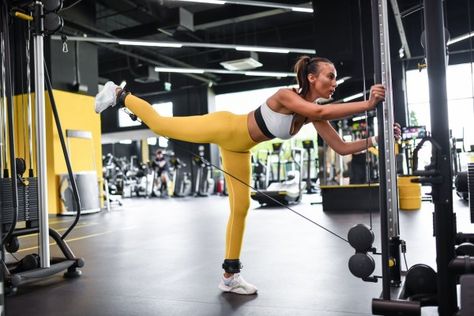 8 Glutes Exercises You Can (and Should!) Do on the Cable Machine Cable Machine Workout, Glute Workout Routine, Fitness Accountability, Glutes Exercises, Glute Exercise, Glute Workout Women, Cable Workout, Group Fitness Instructor, Muscle Definition