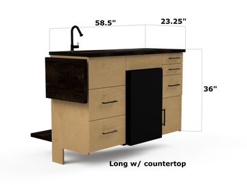 Simpler Ways • DIY camper build kits Van Cabinets, Campervan Furniture, Van Conversion Kits, Camper Van Kitchen, Kitchen Galley, Van Kitchen, Diy Van Conversions, Cargo Trailer Conversion, Camper Interior Design