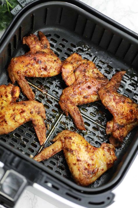 Air Fryer Whole Chicken Wings Air Fry Chicken Thighs, Chicken Thighs In Air Fryer, Whole Chicken Wings, Air Fry Chicken, Cook Frozen Chicken, Barbecue Chicken Wings, Air Fryer Chicken Thighs, Frozen Chicken Wings, Cooking Whole Chicken