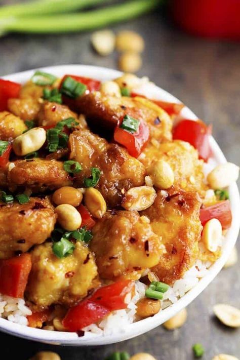 Chinese Entrees, Kung Pow, Saucy Chicken, Kung Pao Chicken Recipe, Best Chinese Food, Mapo Tofu, Sweet And Spicy Sauce, Recipe Critic, Nice Recipes