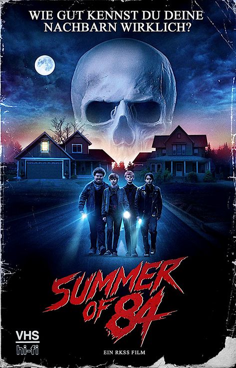 SUMMER OF '84 LIMITED EDITION RETRO EDITION VHS COVER BLU-RAY GERMANY (PANDASTORM) Paddington 2, Top Movie, Slasher Movies, Tv Program, 2018 Movies, Horror Posters, Horror Movie Art, Fun And Games, Classic Horror Movies