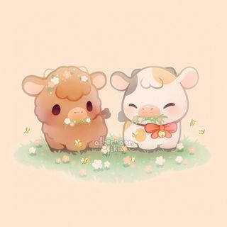 Cow Drawing, Anak Haiwan, Arte Do Kawaii, Illustration Mignonne, Cute Kawaii Animals, Little Animals, Cute Animal Drawings Kawaii, Baby Cows, Cute Doodles Drawings