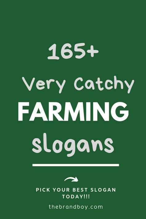 Farming Quotes Agriculture, Agriculture Sayings, Quotes About Farming, Farm Quotes Agriculture, Agriculture Slogans, Farm Logo Design Ideas, Farming Ideas Agriculture, Farming Slogans, Farming Quotes