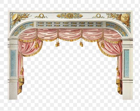 Curtain Png, Theater Curtains, Theatre Backdrops, Vintage Theater, Stage Theater, Theater Stage, Theatre Curtains, Vintage Theatre, Interior Architecture Drawing