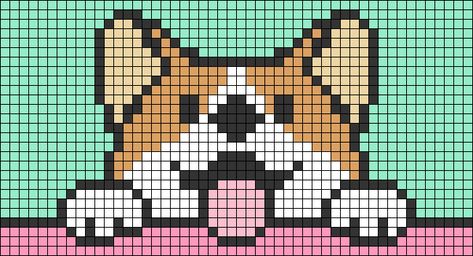 Grille Pixel Art, Art Perle, Pixel Crochet, Pixel Art Grid, Tapestry Crochet Patterns, Pola Kristik, Mini Cross Stitch, Pixel Pattern, Pixel Art Pattern