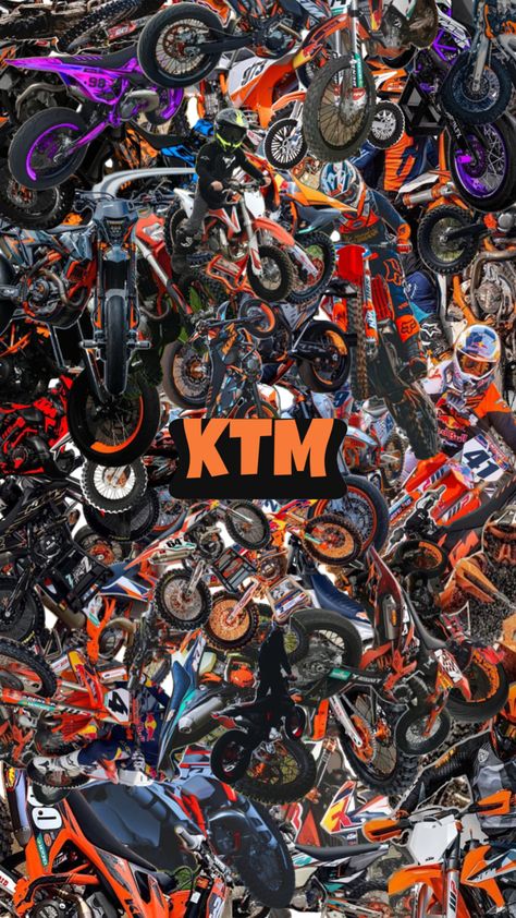 Ktm Motocross, Biker Boys, Dirt Bike, Android Wallpaper, John Deere, Motocross, Fondos De Pantalla, Collage