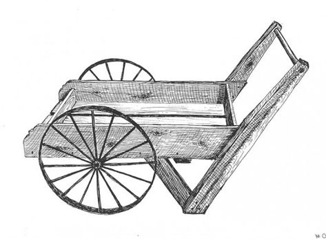 Reproduction metal wheel cart plans and hardware. Old Wagon Wheel Ideas, Wagon Wheel Ideas, Peddlers Cart, Diy Wheelbarrow, Flower Wagon, Vendor Cart, Wooden Wheelbarrow, Kids Wagon, Wheelbarrow Garden