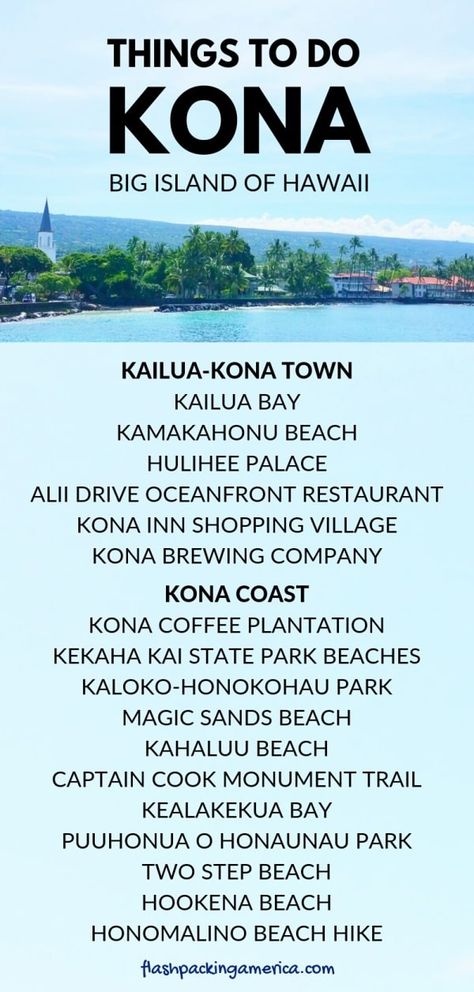 Travel Hawaii vacation ideas. List of best things to do in Kona. Kailua Kona town. historic kailua village. kona coast. near kona cruise port. best places to visit on the Big Island. Outdoor beach travel tips. beautiful places for world bucket list, wanderlust inspiration, tropical islands. Hawaii travel blog. #flashpackingamerica Islands Tropical, World Bucket List, Kona Beaches, Big Island Travel, Kailua Kona Hawaii, Hawaii Things To Do, Hawaii Travel Guide, Kona Hawaii, Kailua Kona