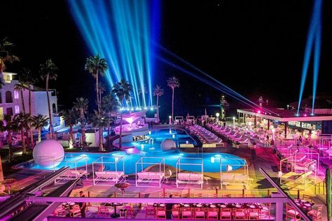 Blue Marlin Ibiza, Indoor Club, Ibiza Nightlife, Ibiza Beach Club, Cabo Resorts, Night Pool Party, Night Club Dance, Dance Hip Hop, Dance Clubs