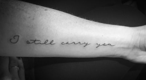 I Still Carry You Tattoo, Child Loss Tat, Infant Memorial Tattoos, Loss Tats, Lost Child Tattoo, Ectopic Pregnancy Tattoo, Emerson Tattoo, Tattoos For Miscarriages, Lost Baby Tattoo