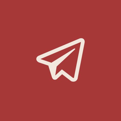 Plane App Icon, Paper Plane, App Icon, Social Media, Media, Red