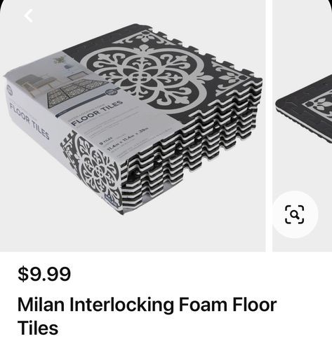 Interlocking Foam Floor Tiles, Foam Floor Tiles, Foam Flooring, Black White Vintage, Standing Desks, Remodeled Campers, Floor Tiles, Frame Decor, Tile Patterns