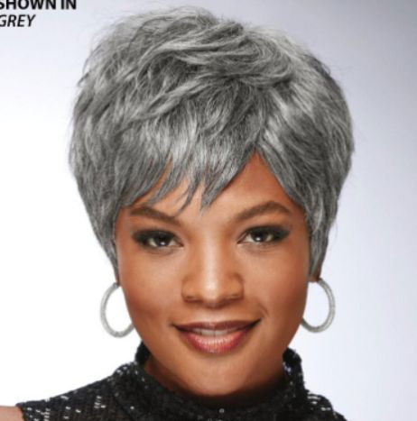 Gray Wigs: Debunking Common Myths and Misconceptions - JustPaste.it Stop Grey Hair, African American Wigs, Best Hair Oil, Short Hair Wigs, Short Pixie Haircuts, American Woman, Modern Hairstyles, Short Wigs, Wigs For Black Women